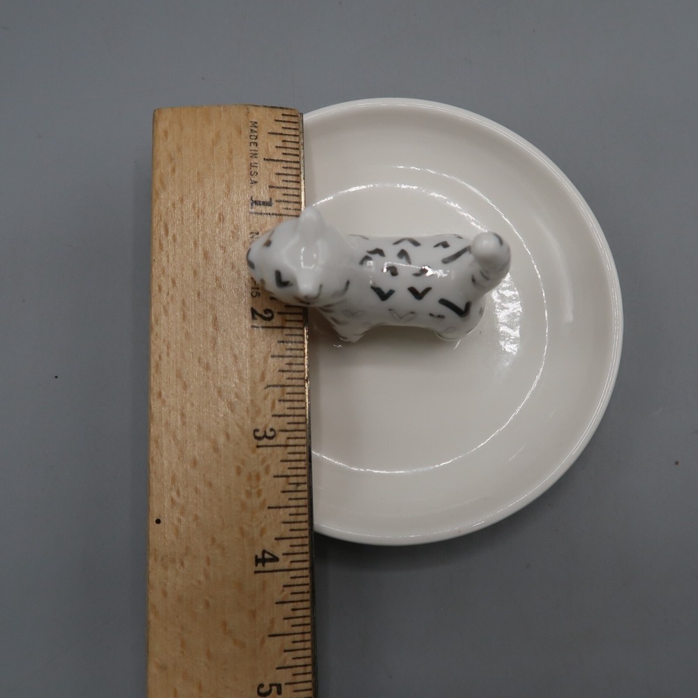 White Cat Themed Ring Holder Trinket Tray Chic Jewelry Organizer Lauren Conrad - Picture 5 of 5